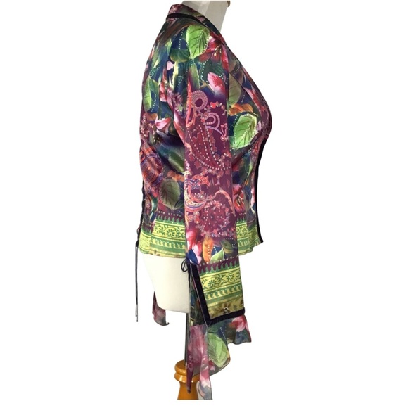 Vintage y2k vibrant jacket with lots of details - Picture 6 of 11